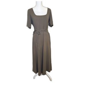 Vince Olive Midi Dress